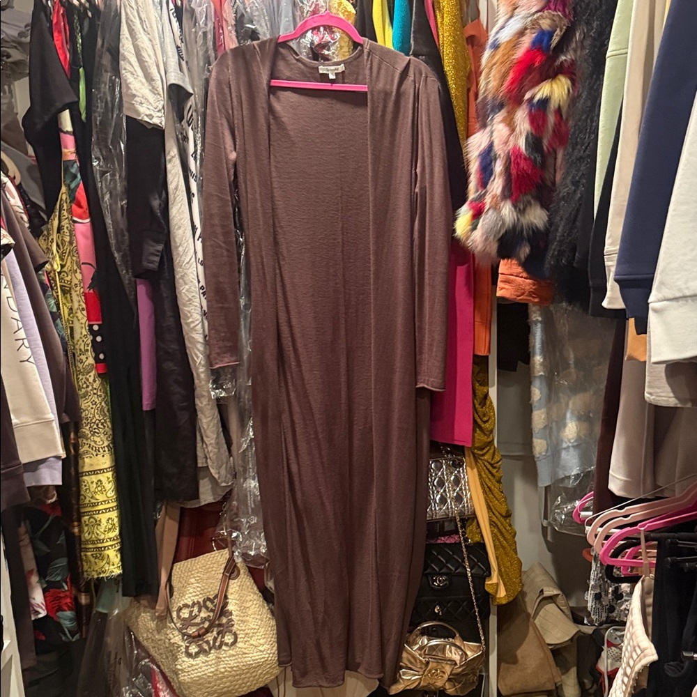 Splendid Brown Long Cardigan never been worn